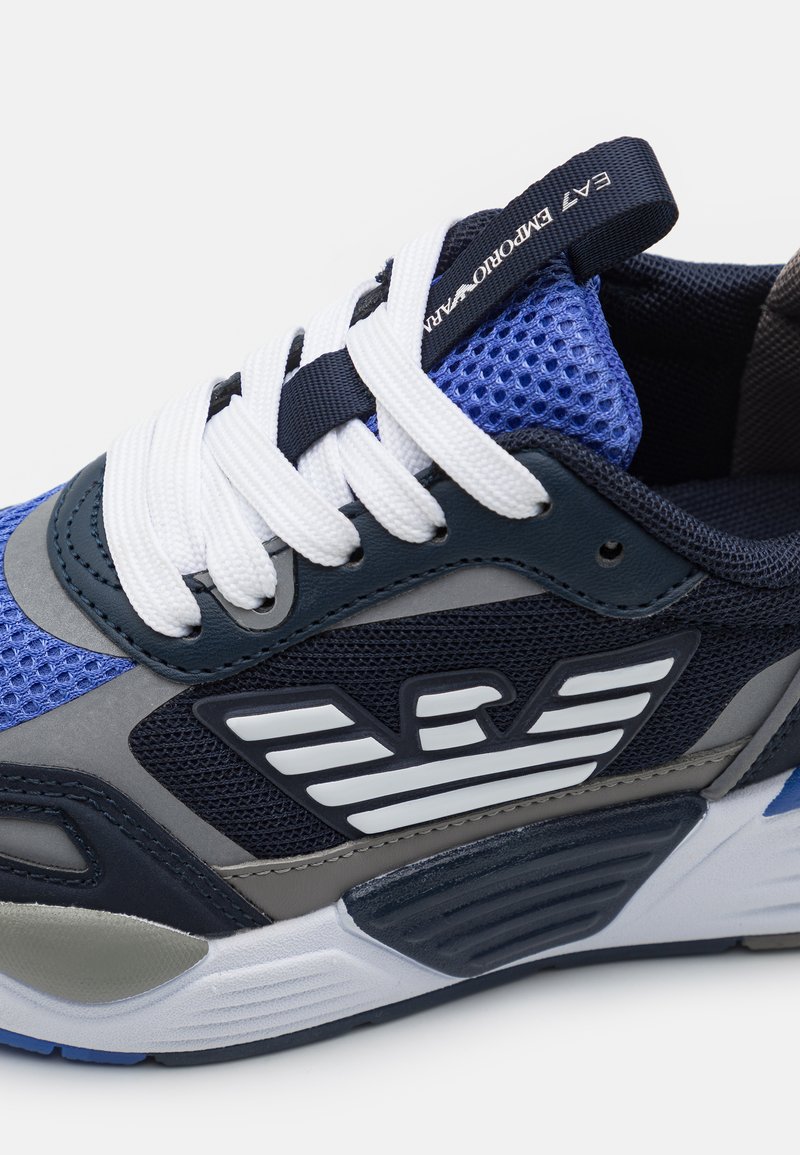 blue armani trainers