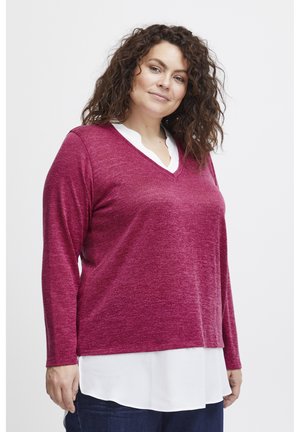 FRANSA FPREXAN - Strickpullover - very berry melange