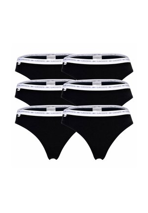6ER PACK - LOGOBUND EINFARBIG - Thong - schwarz