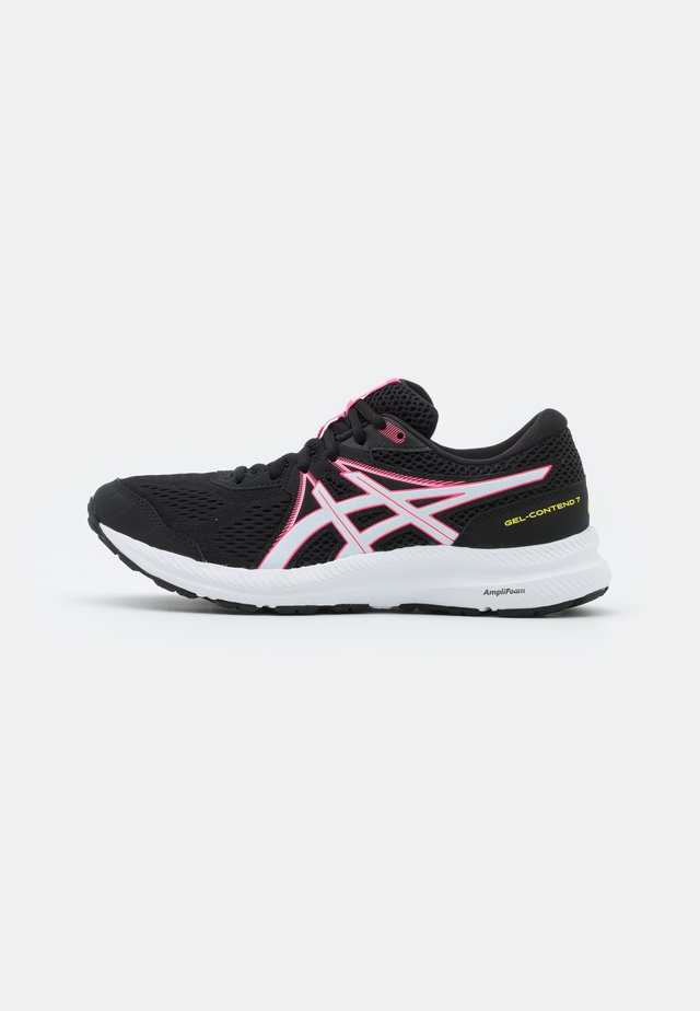 GEL CONTEND 7 - Hardloopschoenen neutraal - black/hot pink