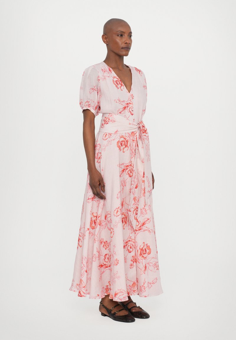 marella pink dress Off-the-Shoulder Cute Pink Floral Mini Summer Dress Blush Bloom / Medium