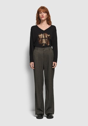 DE TAILLEUR LARGE POETE - Pantalon classique - gris anthracite