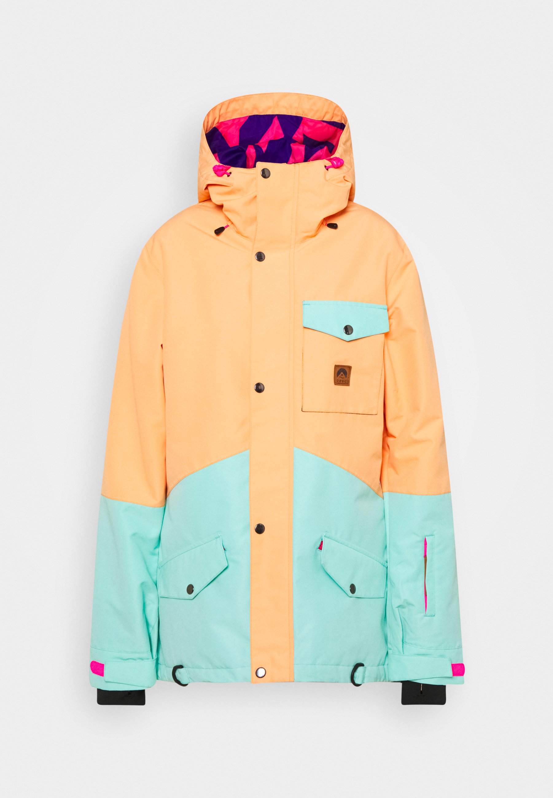 peach ski jacket