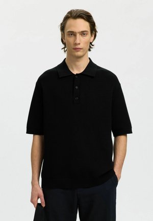 RELAXED - Polo shirt - black
