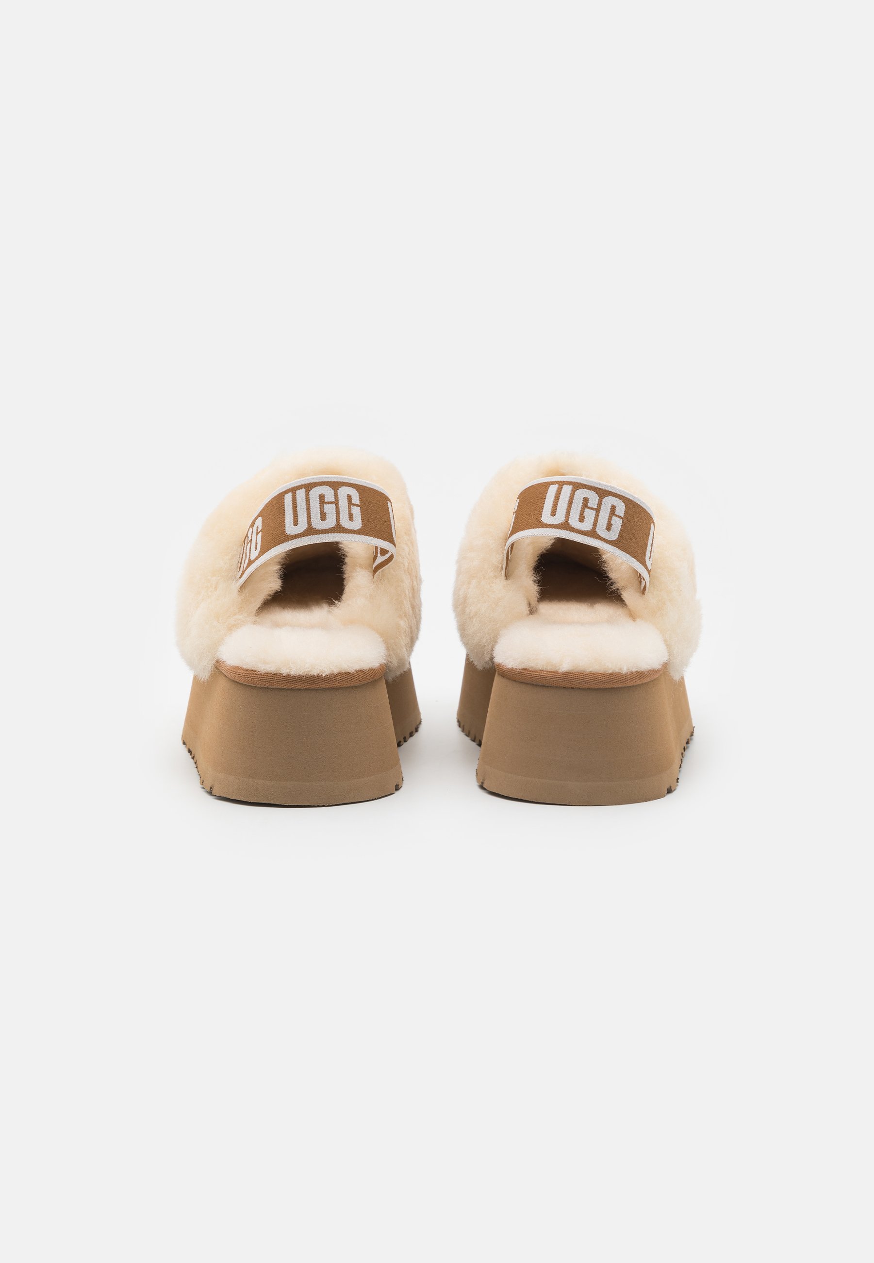 サンダル・ミュール UGG FUNKETTE - Platform sandals UGG FUNKETTE SLIDE CHESTNUT STRAP PLATFORM SANDALS US 9 / EU