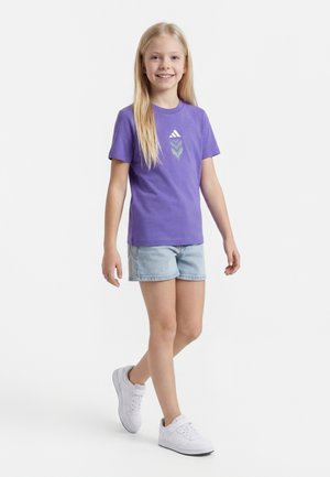 adidas Performance SIGN UNISEX - T-shirt imprimé - purple rush