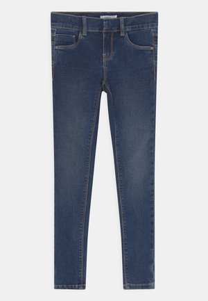 NKFPOLLY - Oprijete (skinny) kavbojke - dark blue denim