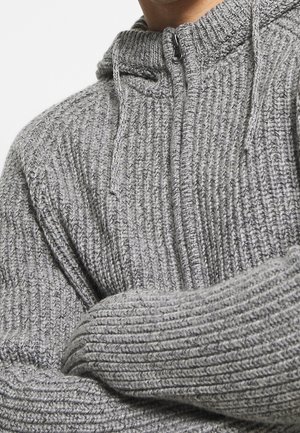 Kardigan - mottled light grey