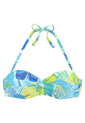 Bikini-Top - blau grün