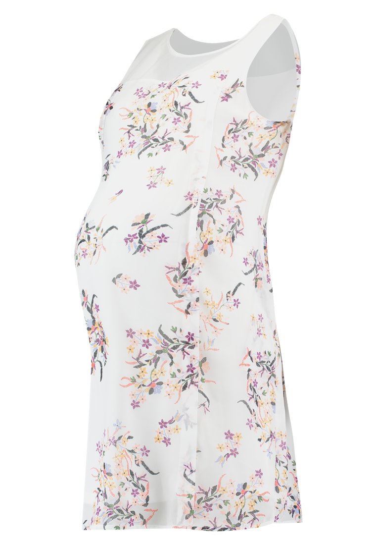 Spring Maternity Jurk wit