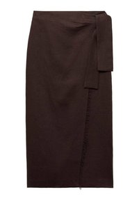 PAREO - Wrap skirt - chocolate