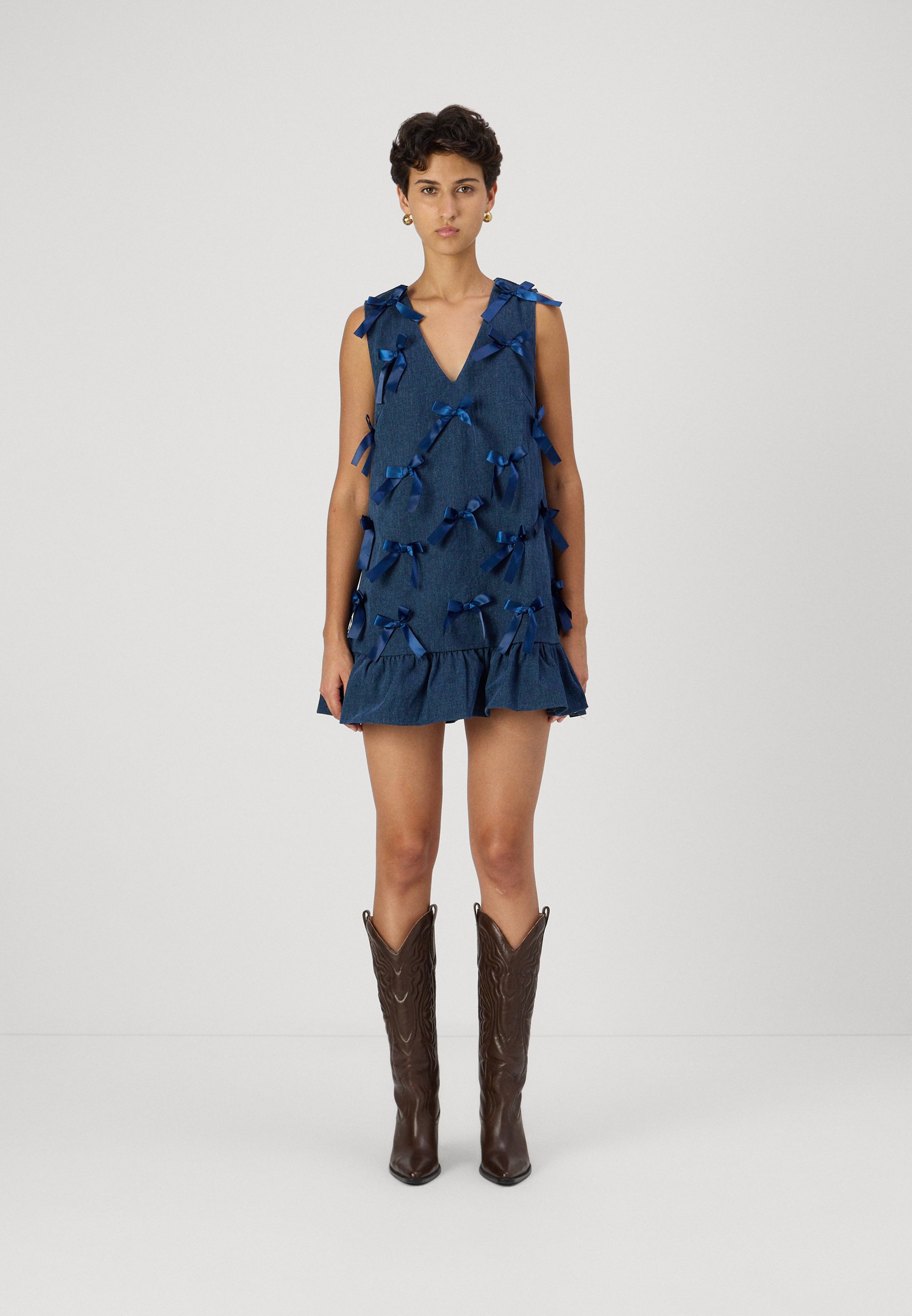 Sister Jane LYRICAL BOW MINI DRESS - Cocktail dress / Party dress - blue -  Zalando.ie