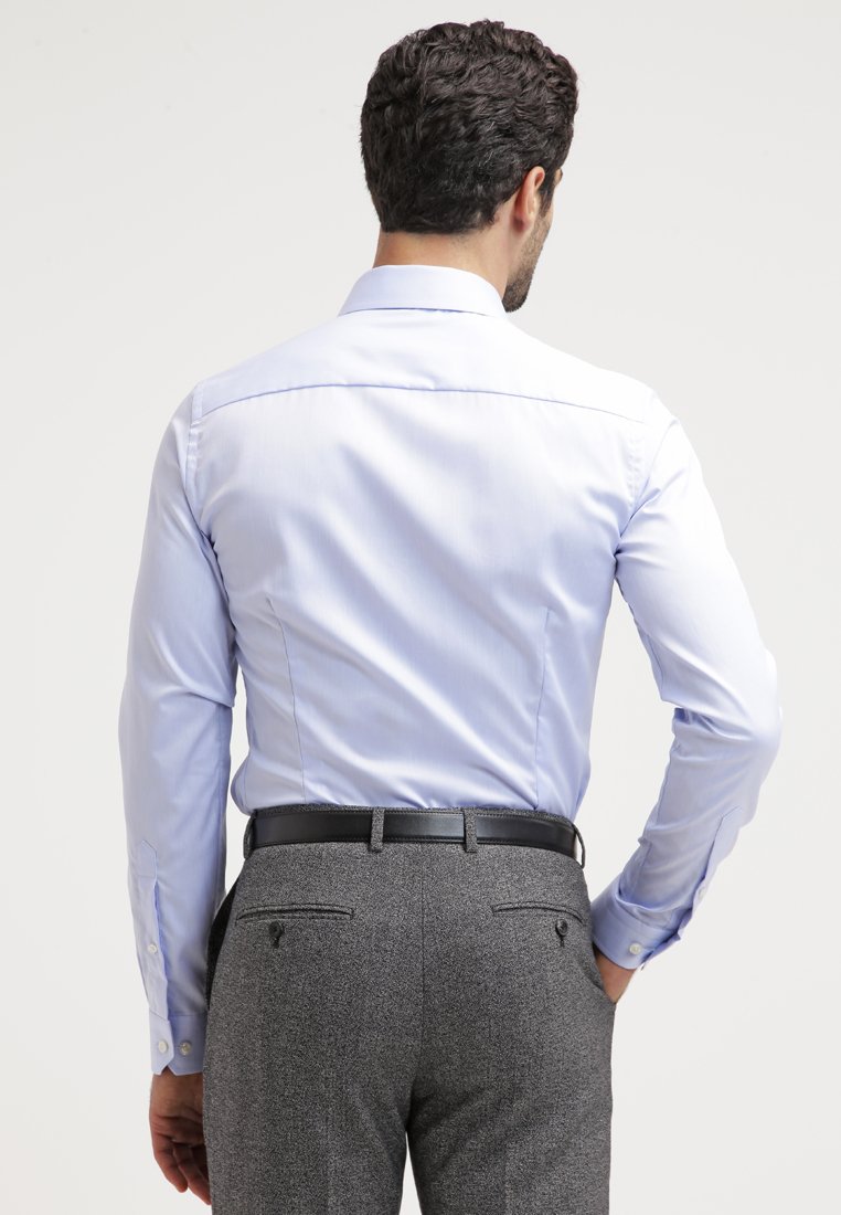 Eton SUPER SLIM FIT Finskjorte blueblå Zalando.no Eton SLIM FIT - Finskjorte - blue/white