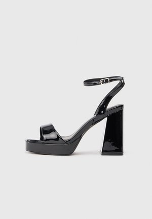 Højhælede sandaletter / Højhælede sandaler - black
