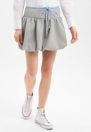 Minijupe - hellgrau hellblau