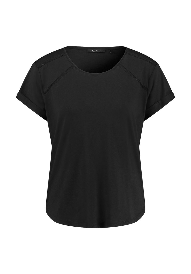 Taifun T-shirt basic zwart
