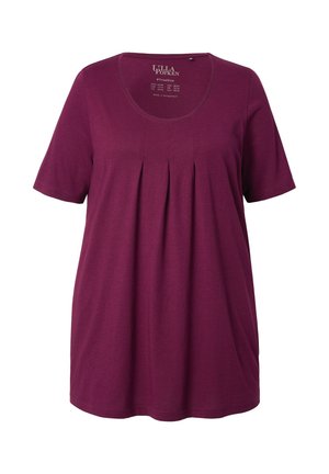 Ulla Popken GROSSE GRÖSSEN - Basic T-shirt - dark berry