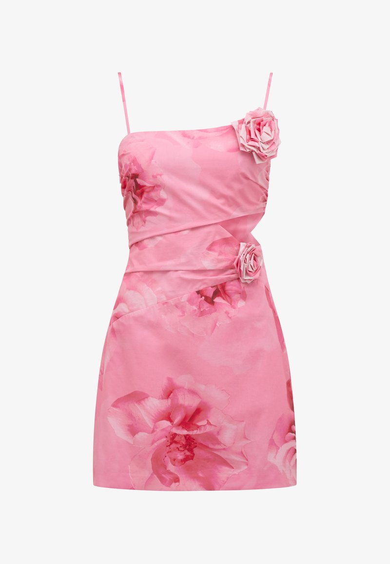 rosy phone filter dress pink Y2K Saint Spaghetti Strap Mini-Dress (Rosy Pink) | Roblox Item