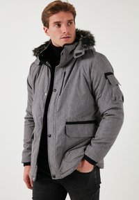 HOODED - Talvitakki - light grey