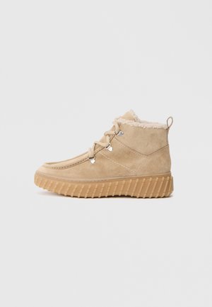 Gležnjače s vezicama - beige