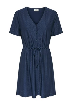 JDY, KLEID JDYCATHINKA KURZES KLEID - Robe chemise - black iris