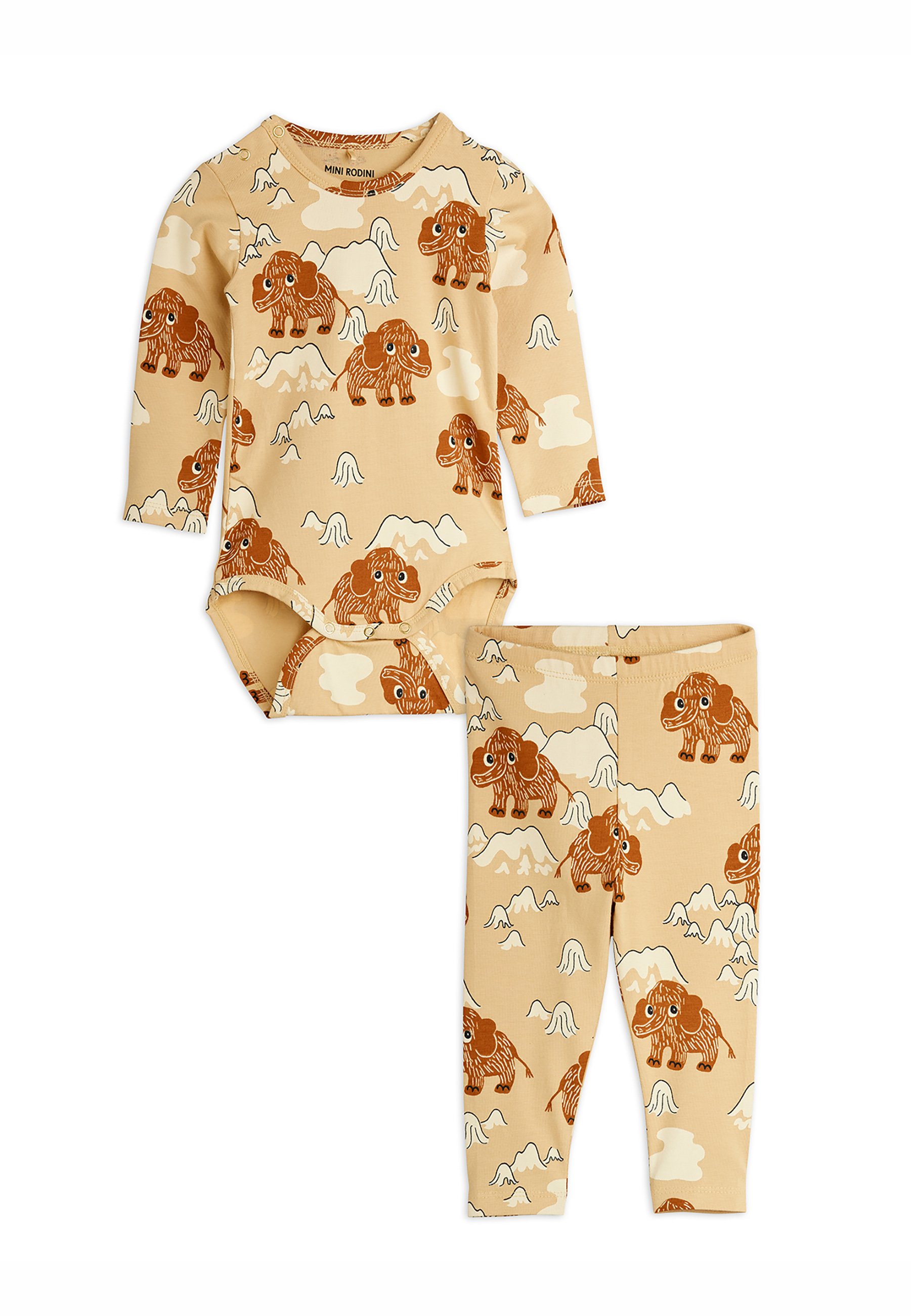Mini Rodini MAMMOTH SET UNISEX Body beige