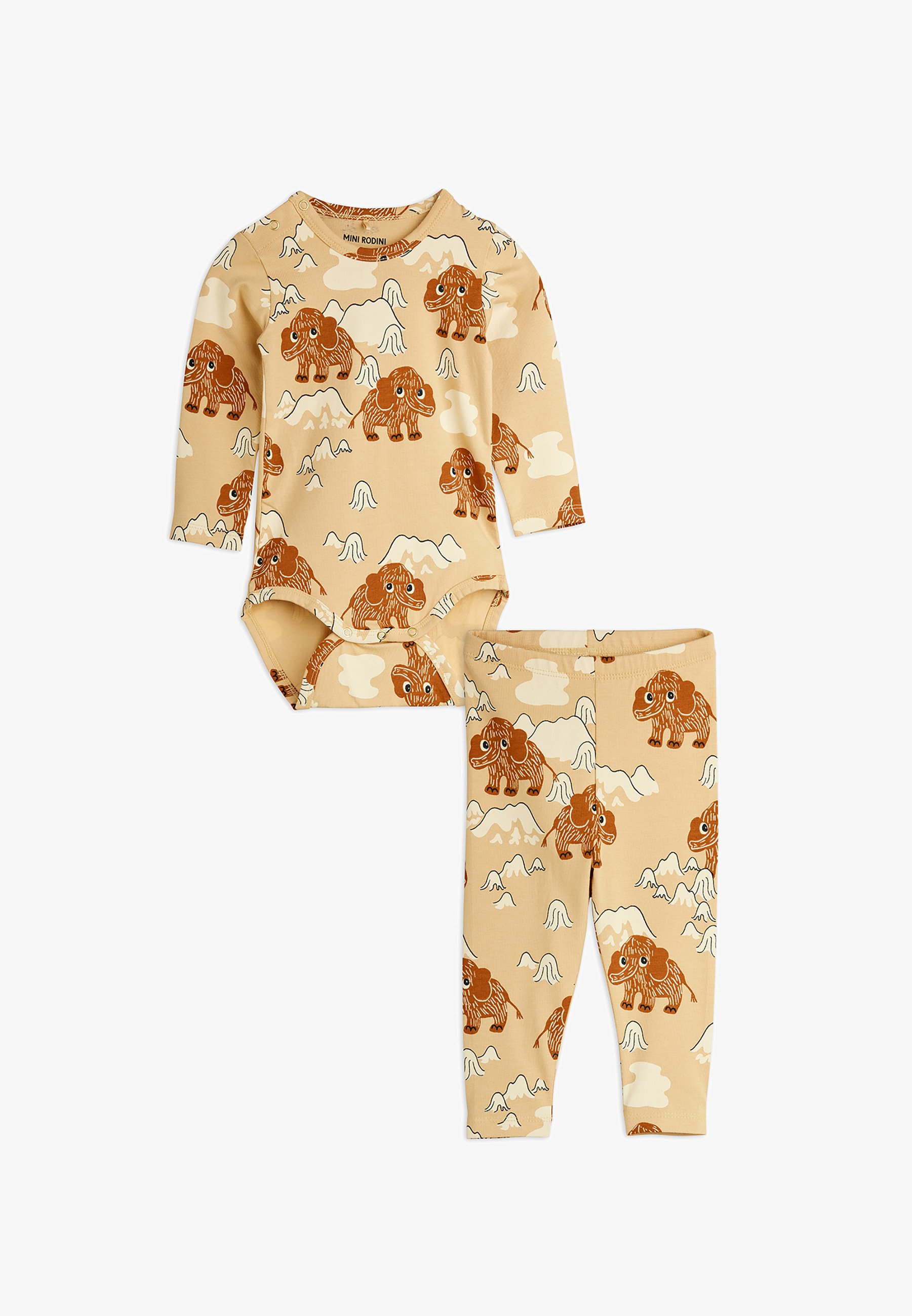 Mini Rodini MAMMOTH SET UNISEX Body beige1