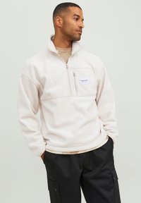 Jack & Jones JORVESTERBRO QUARTER ZIP H N - Mikina - moonbeam