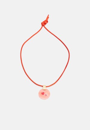 CIRCUS MEDALLION PEACH NECKLACE - Collana - red