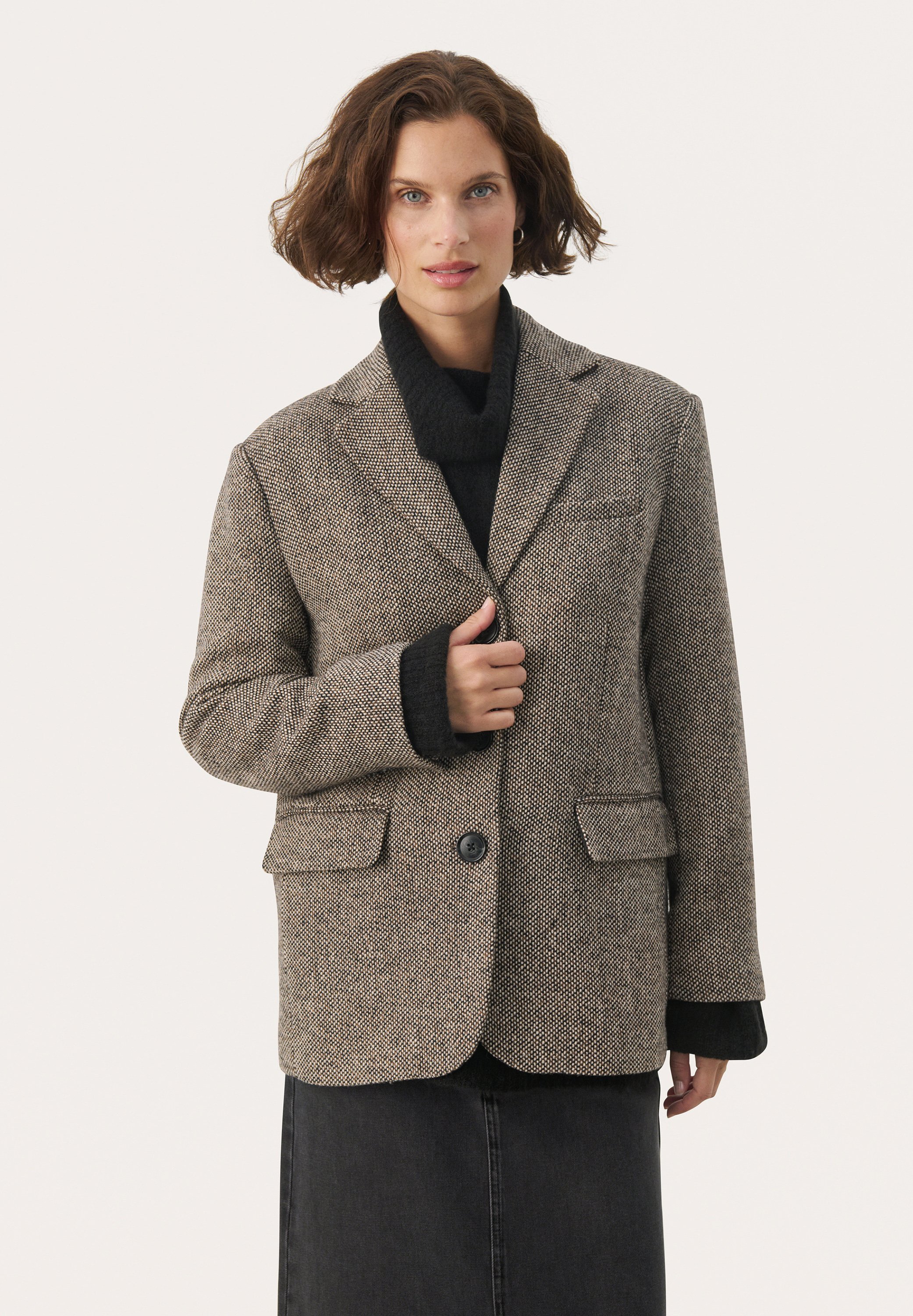 ジャケット LANVIN Two-Tone Tweed Blazer Lanvin Two-tone Tweed Blazer | italist