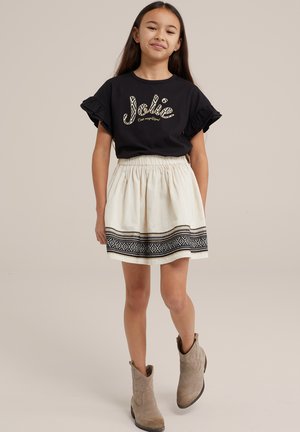 Jupe trapèze - beige