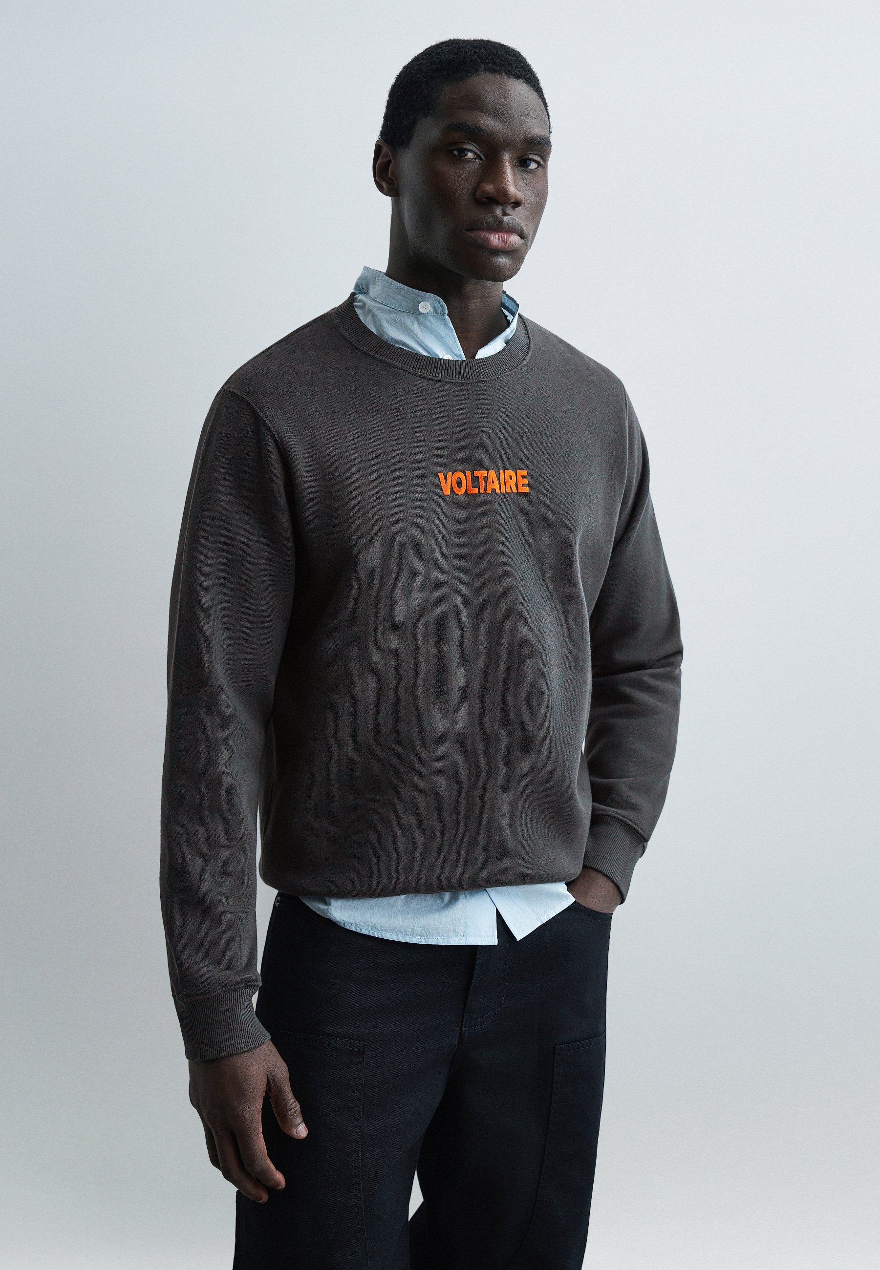 Zadig & Voltaire AIME PHOTO SUNSET - Sweatshirt - carbone/dark
