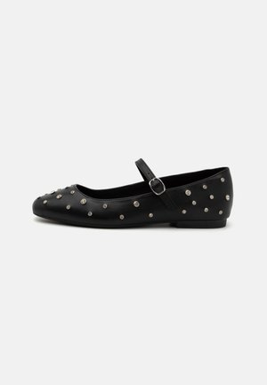 JANEYY - Ankle strap ballet pumps - other black