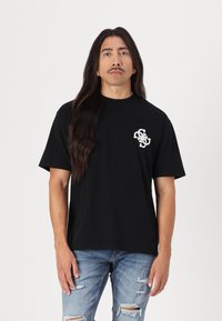 Guess BANDANA APPLI - Triko s potiskem - jet black