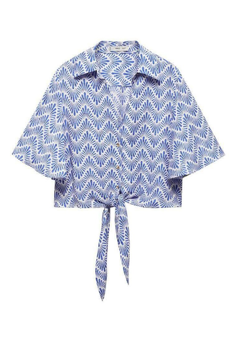 Mango Overhemdblouse donkerblauw Mango Overhemdblouse donkerblauw