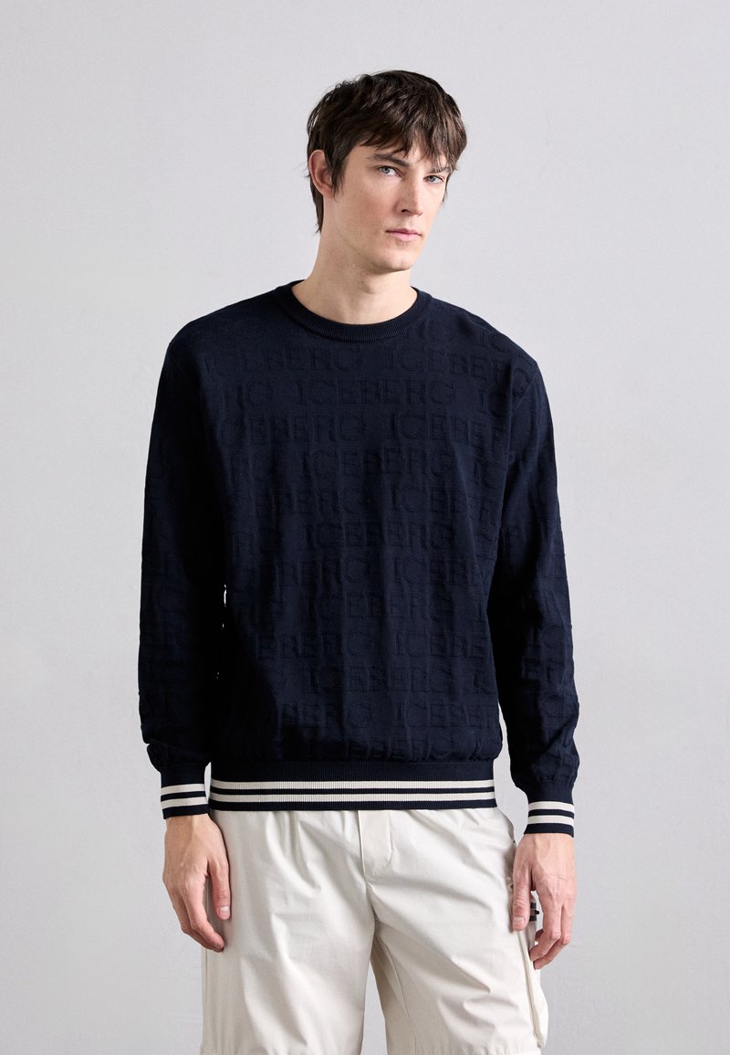 Iceberg - GIROCOLLO - Jumper - blu classico, Enlarge