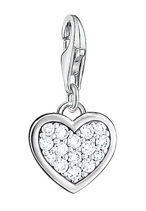 HERZ - Anhänger - silver-colored/white