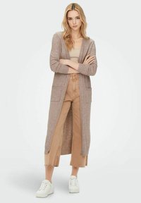 ONLY ONLLESLY OPEN LONG CARDIGAN  - Cardigan - beige