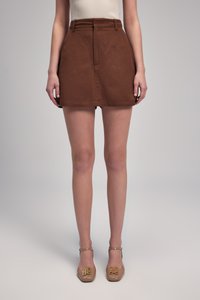 adL BETH - Falda acampanada - brown