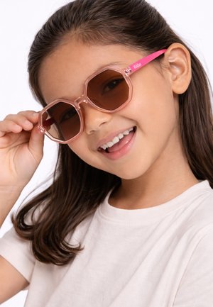Kiddus, JUNIOR POLARIZED - Sunglasses - transparent and coral/brown lens