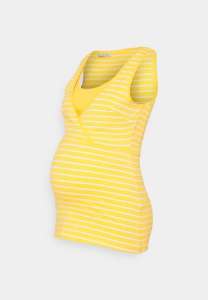 NURSING - Top - Topper - yellow/white