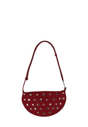 WITH STUDS - Handtasche - donkerrood