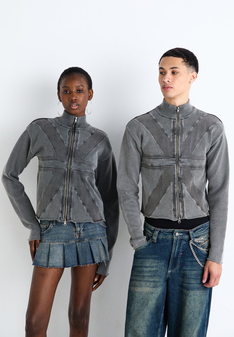 Jaded London UNION JACK LUCID UNISEX - Neuletakki - grey