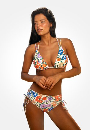 Cupshe, FLORAL PRINT BIKINI SET - Bikini - beige floral