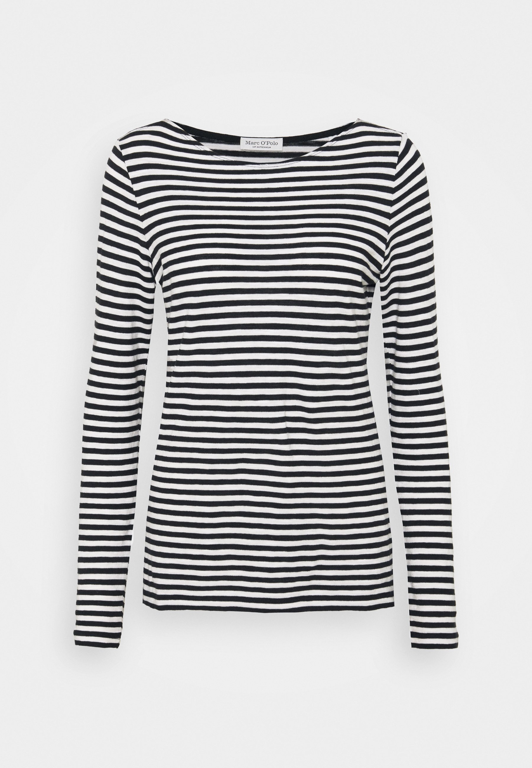 Marc O'Polo LONG SLEEVE BOAT NECK STRIPED - Long sleeved top