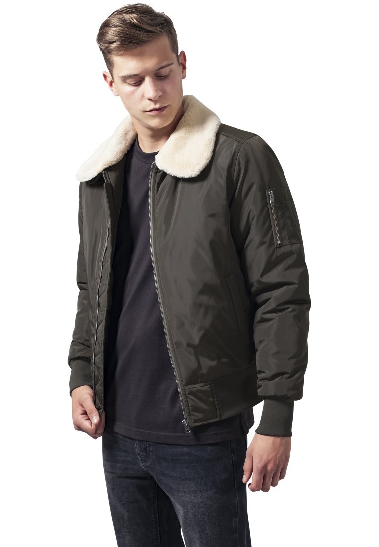 urban classics pilot bomber jacket