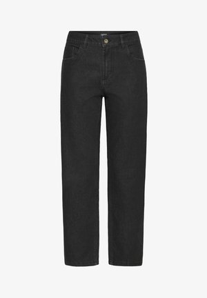 Oxmo OXHELLE - Tiesaus kirpimo džinsai - black denim