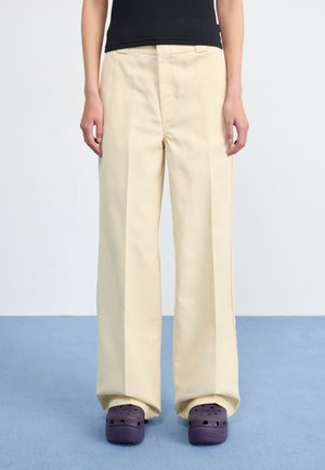 WIDE LEG PANT - Pantaloni - wood ash
