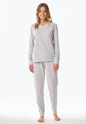 Schiesser LANG - CASUAL ESSENTIALS - Pyjama set - silbergrau mel