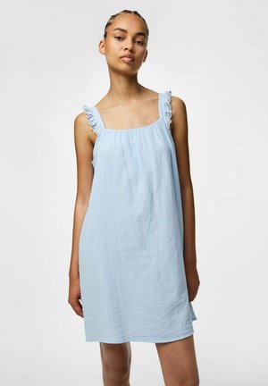Pieces MINI DRESS PCSASTINA STRAP - Kjole - cashmere blue